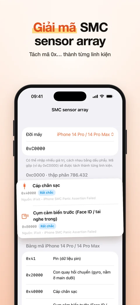 Giải mã SMC sensor array